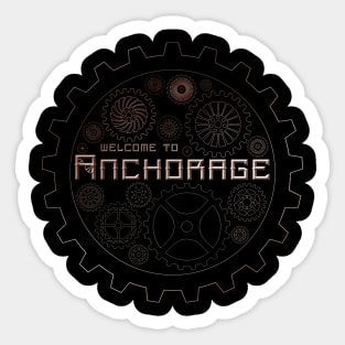 Mortal Engines Welcome to Anchorage Sticker